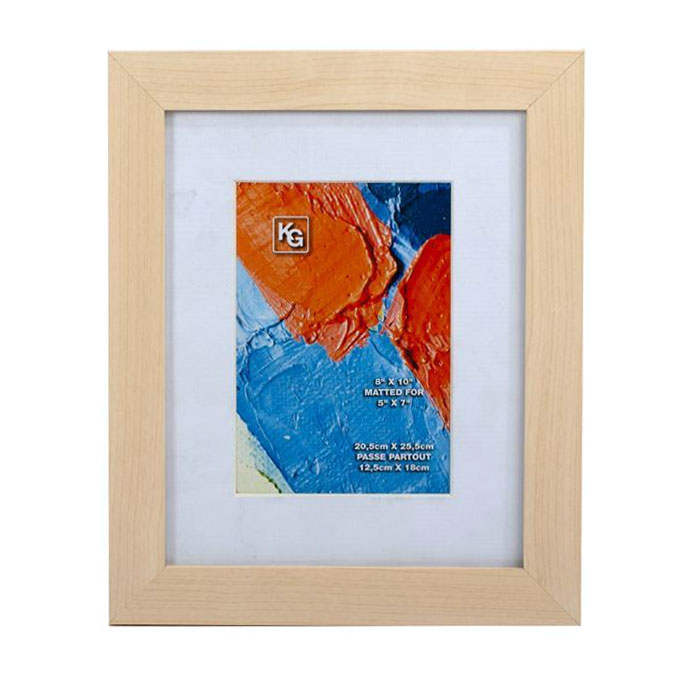 Natural wood picture frame 8'' x 10''