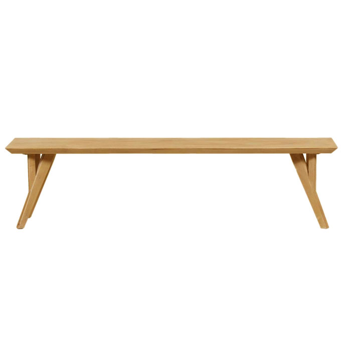 Ice grey acacia wood bench