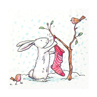 CHARMING SNOW RABBITS