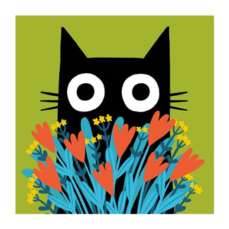 CHAT FLEURS