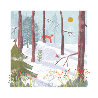 FORÊT HIVER RENARD