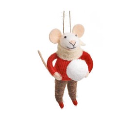 SOURIS BOULE DE NEIGE